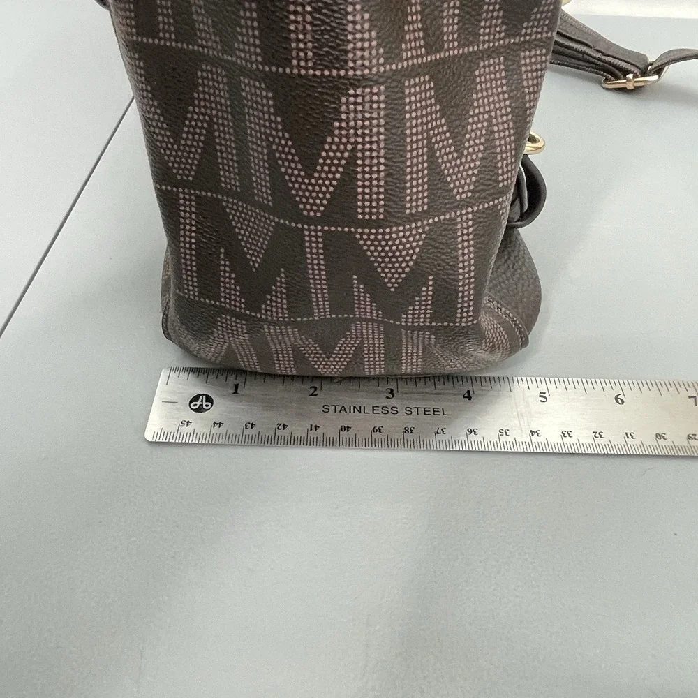MKF Collection by Mia K Signature Fula Tote Bag Satchel Crossbody Brown